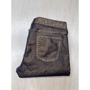 DECREE Womens Brown Printed Super Skinny Pants/jeans sz 7 Approx 31x27.5